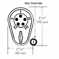 Kaba 938 Digital Lock With Key Override