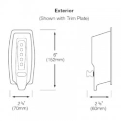 Kaba 7102 Digital Lock With Mortice Deadbolt