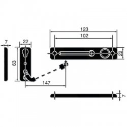 Sleeved Safety Door Chain