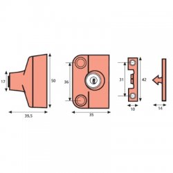 Era 904 Metal Window Snap Lock