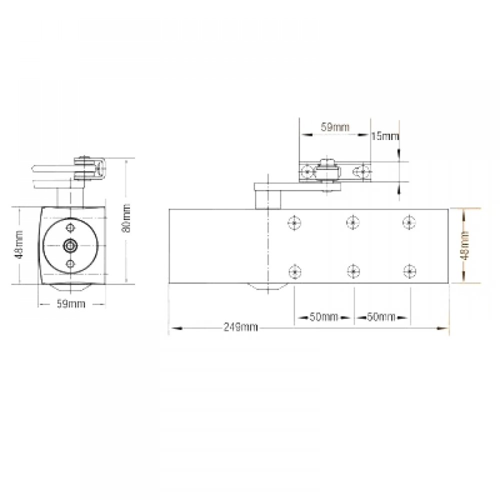2003 Size 3 Overhead Door Closer