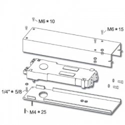 Alpro PRO50 Dummy Transom Door Closer with Pivot and Arm