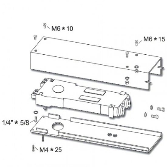 Medium Duty Transom Door Closer C W Pivot Arm