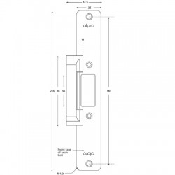 Alpro AL110 Series 12V-24V DC Mortice Release