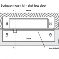 Alpro 2 Piece Solenoid Bolt Surface Housing