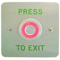 Touch Sensitive Illuminated Red Green Halo Exit Button