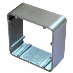 Asec Surface 1 Gang Stainless Steel Surface Housing 