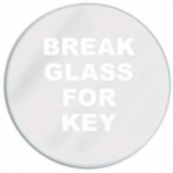 Spare Glass for Round Key box pack of 5