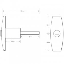 Ejector Garage Door Handle