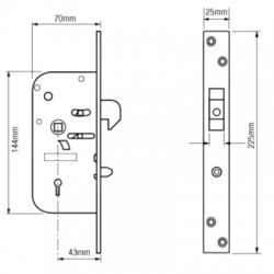 Chubb 3M51 Clutchbolt Lock