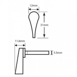 Adams Rite Long Spindle Patio Turn