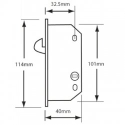 Adams Rite 5015 timber patio door hookbolt deadlock