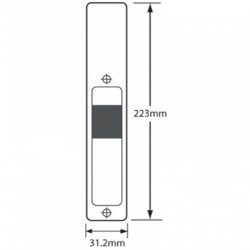 Adams Rite Flush Handle Set 