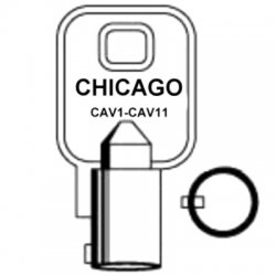 Chicago CAV1 to CAV11 Tubular Keys