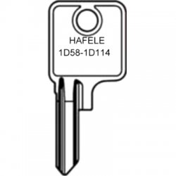 Hafele 1D58 to 1D114 Cabinet Keys