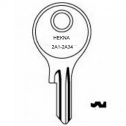 Hekna 2A1 to 2A34 Cabinet Keys