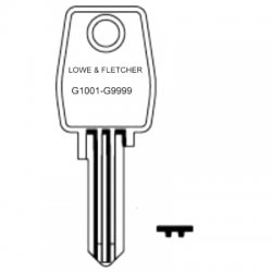 Lowe & Fletcher G1001 to G9999 Cabinet Keys