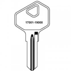 Lowe & Fletcher 17001 to 19000 Cabinet Keys