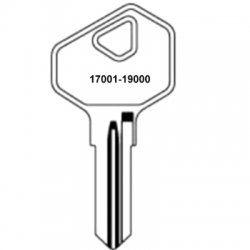 Lowe & Fletcher 17001 to 19000 Cabinet Keys