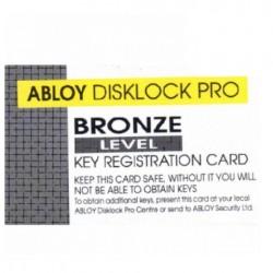 Abloy Disklock Pro Security Keys