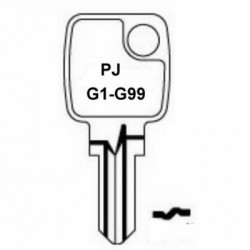 PJ Petrol Cap Keys G1 to G99