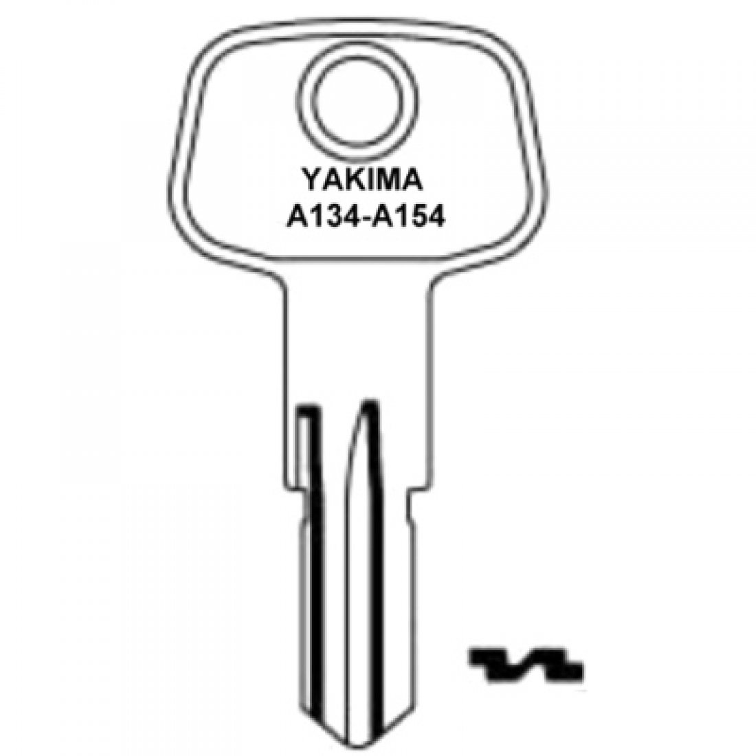 Yakima Ski Rack Keys A134 to A154