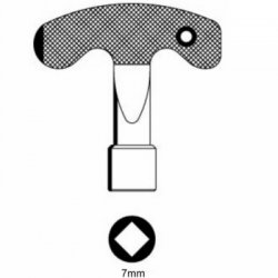 Utility Meter Box Key 7mm Square