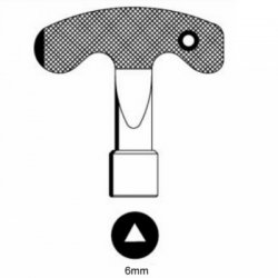 Utility Meter Box Key 6mm Triangle