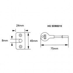 Easi T Budget Key and Escutcheon