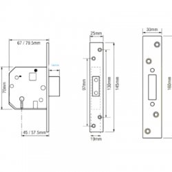 Union 2134 5 Lever Deadlock