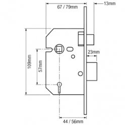 Era Fortress Five Lever Mortice Sashlock BS3621:2007 