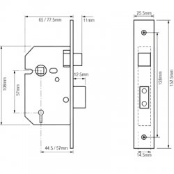 Union 2201 5 Lever Sashlock