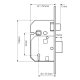 Union 2234 5 Lever Mortice Sash Lock