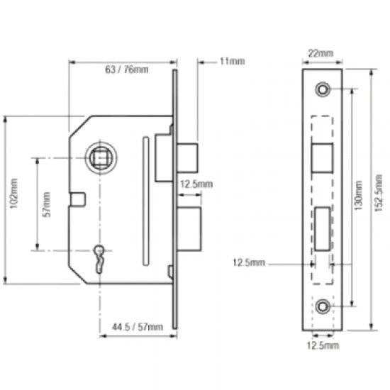 Union Sashlock 2295 2 Lever