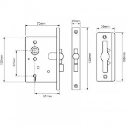 Waterloo 2J 3 Lever Sashlock