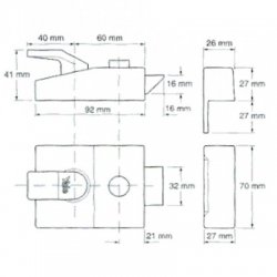 Yale 88 Nightlatch Case Only