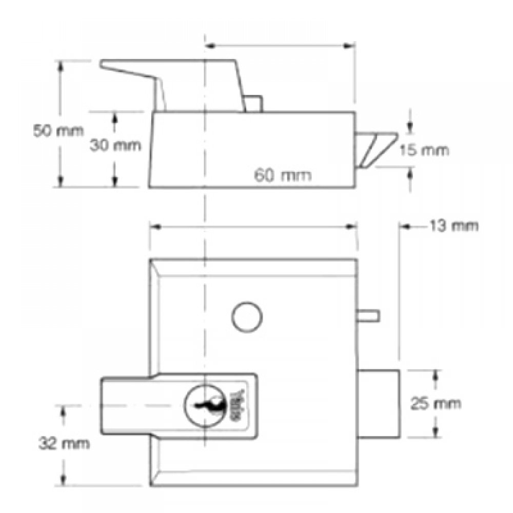 Yale No 1 Auto Deadlocking Nightlatch