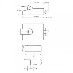 Yale 81 Roller Bolt Case Only