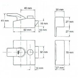 Yale 84 Non Deadlocking 40mm Nightlatch