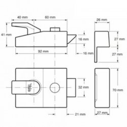 Yale 91 Non Deadlocking Nightlatch