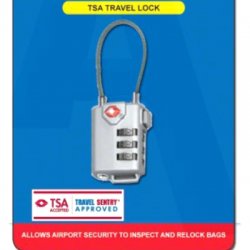 TSA Combination Luggage Cable Travel Padlock