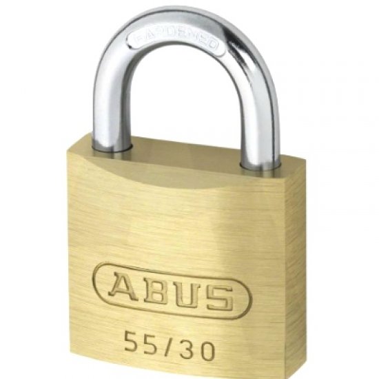 Abus 55 Series Brass Open Shackle Padlock Keyed Alike