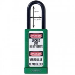 Abus Long Shackle Lock Out Tag Out Coloured Aluminium Padlock