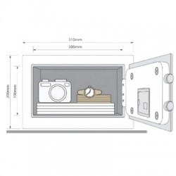 Yale YSV200DB1 Digital Cupboard Safe