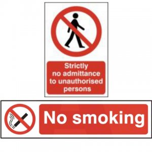 Smoking and Prohibition Signs
