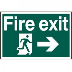 Fire Exit Image With Arrow Pointing Right 