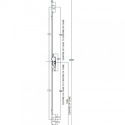 Fullex XL Lever Operated Latch Hookbolt 2 Hook 2 Anti Lift 4 Roller