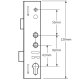 Lockmaster Lever Operated Latch Deadbolt Twin Spindle Gearbox