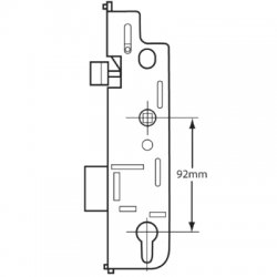 Doormaster Lever Operated Latch & Deadbolt Single Spindle Gearbox GU