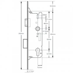 Fuhr Lever Operated Latch & Deadbolt Overnight Lock